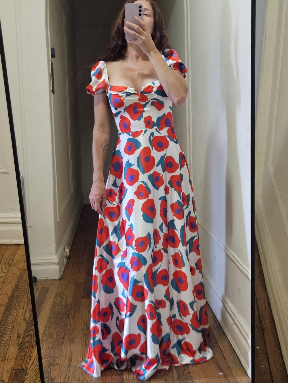 SAU LEE Paloma Maxi Gown / Floral Maxi Dress, size US 2 (S)